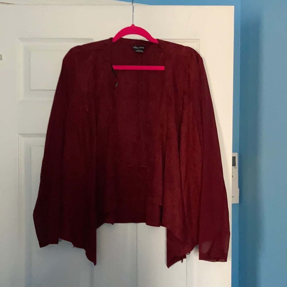 City Chic: light weight drape jacket